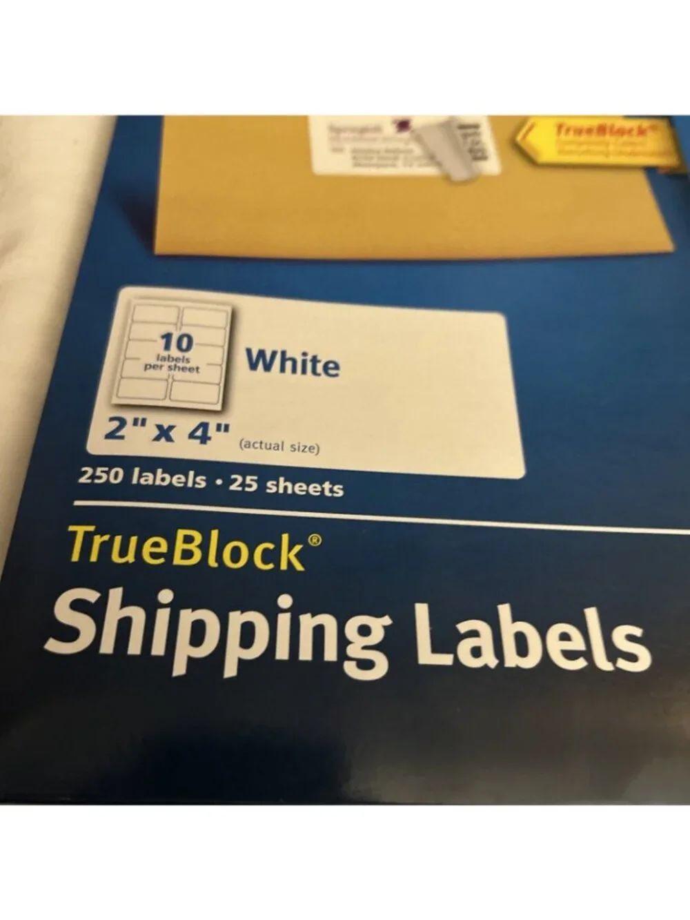 Avery® Shipping Labels with TrueBlock Technology, Inkjet, 2 x 4 New Open Added